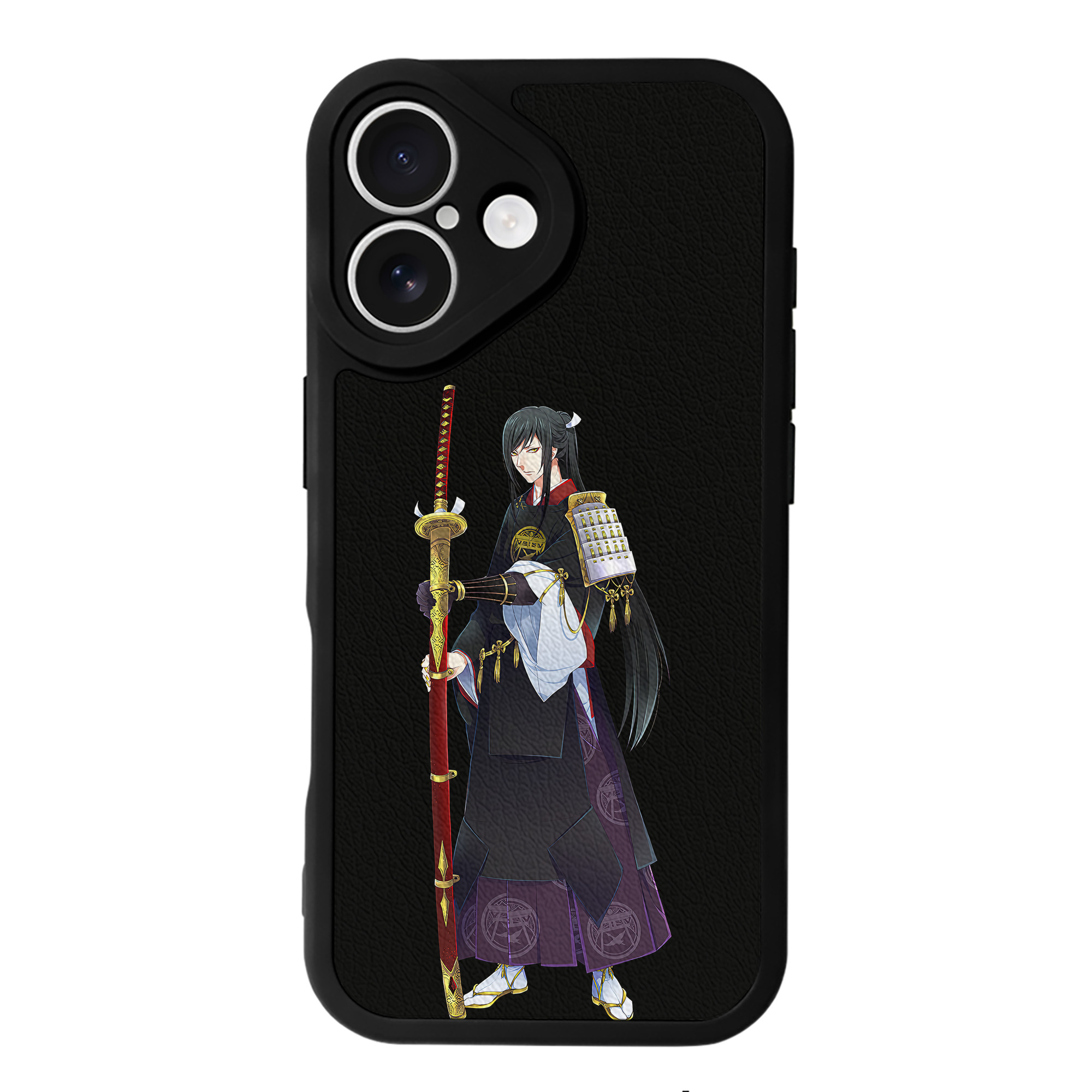 （画像用） 刀剣乱舞 Touken Ranbu 【iPhone 16シリーズ対応】シリコンスマホケース（レザー調） 材質：シリコン